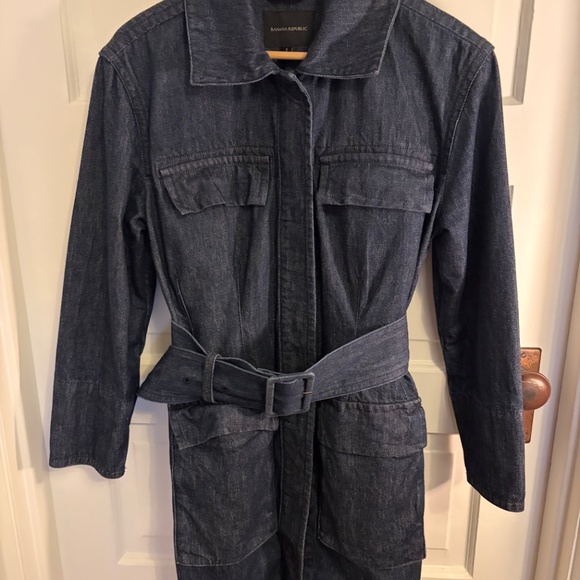 Banana Republic Denim Jacket with Chunky Belt Small - Picture 11 of 12